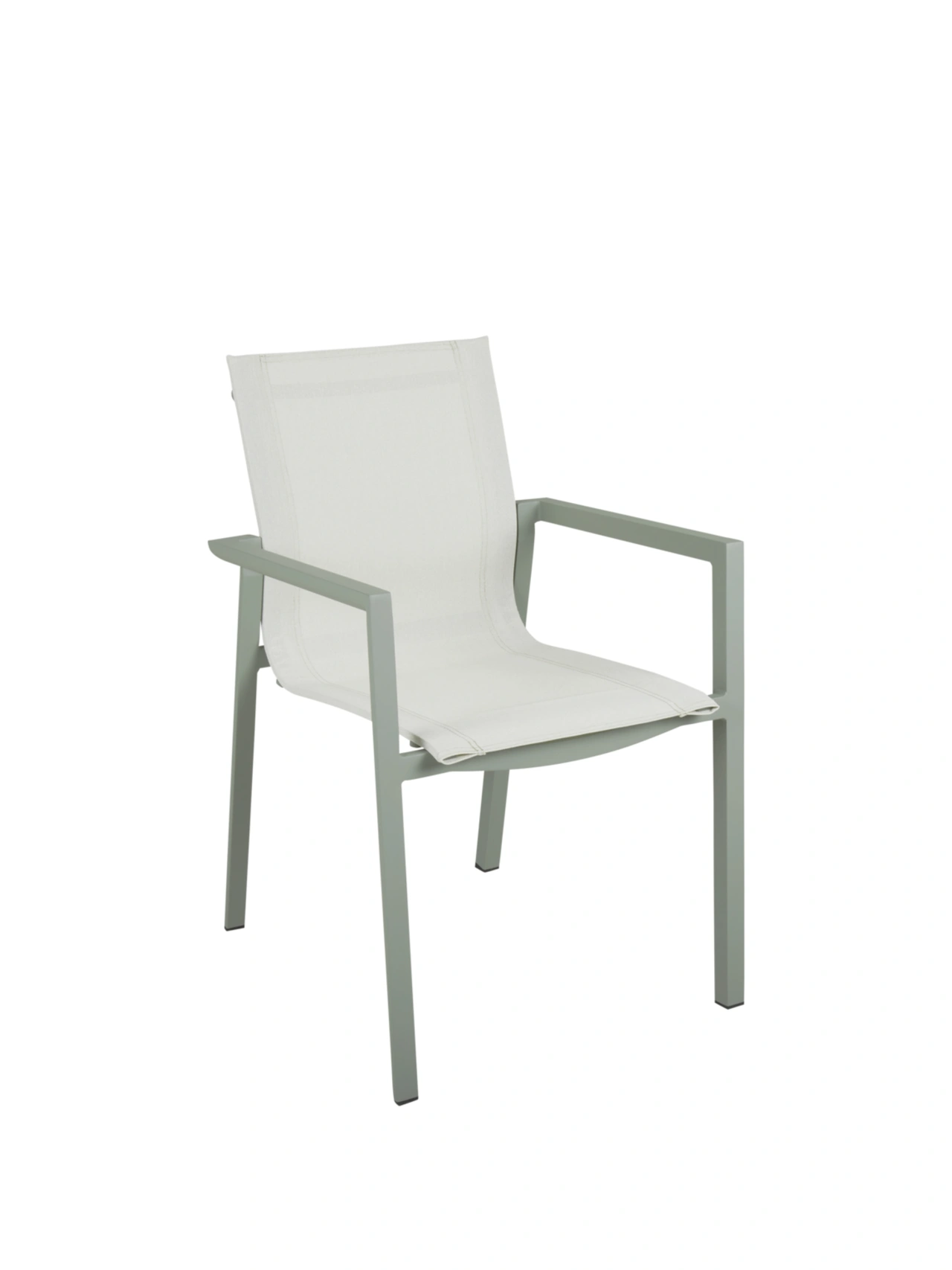 Delia Karmstol Dusty green/Offwhite